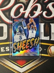 2023-24 Panini Nba Hoops Premium Stock – Sheesh Anthony Edwards #19 Silver Prizm