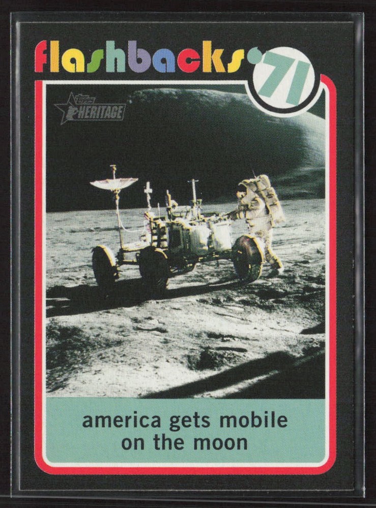 2020 Topps Heritage #NF-13 America Gets Mobile on the Moon News Flashbacks &rsquo;71