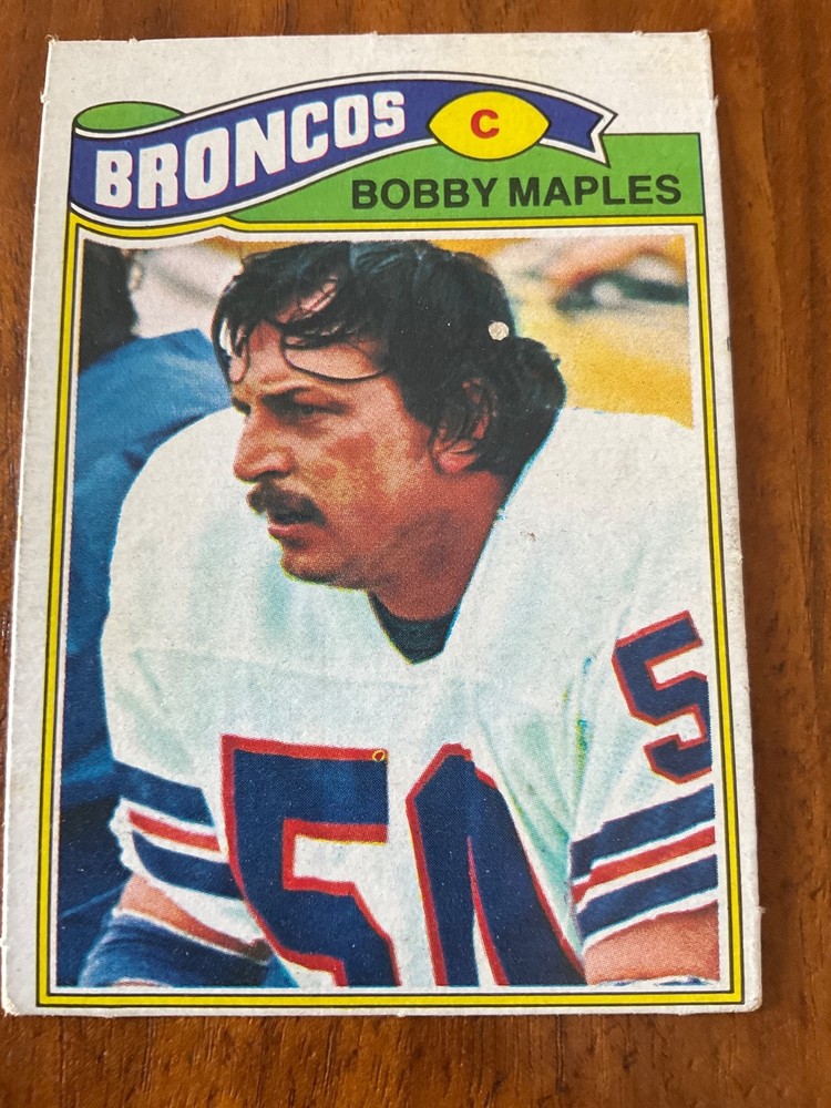 1977 Topps Mexican #143 Bobby Maples of the Denver Broncos