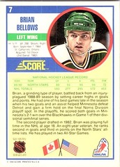 1990-91 Score American #7 Brian Bellows
