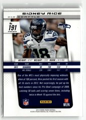 Sidney Rice 2013 Panini Prizm #191 Prizms Light Blue Pulsar