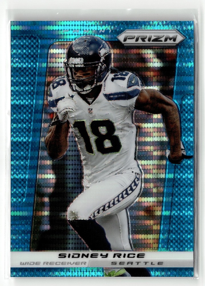 Sidney Rice 2013 Panini Prizm #191 Prizms Light Blue Pulsar