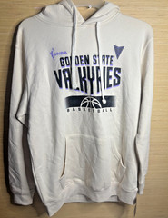 NEW GOLDEN STATE VALKYRIES CREAM UNISEX HOODIE SIZE LARGE WNBA SOFT WARM NWT