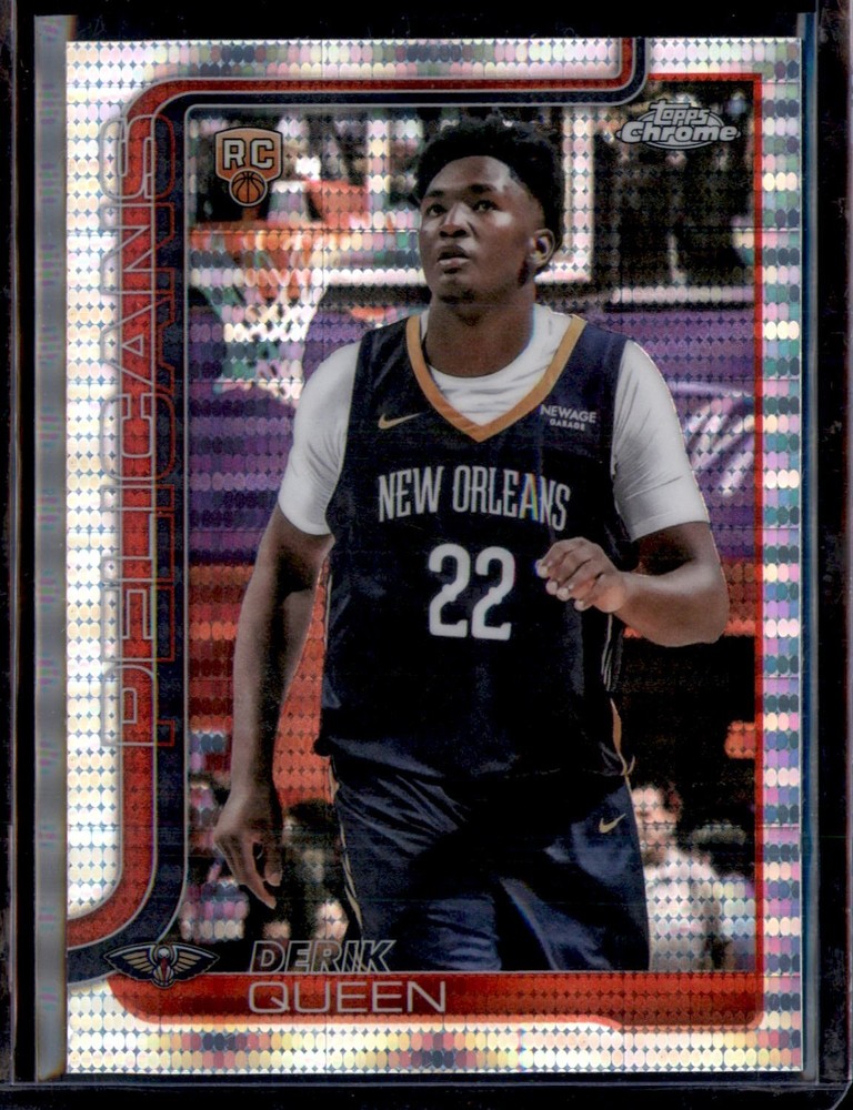 2025-26 Topps Chrome Basketball Pulsar Refractor Derik Queen Pelicans No. 263