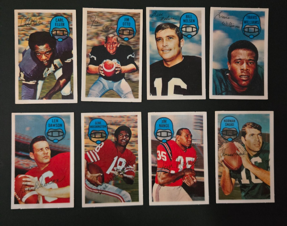 1970 KELLOGG&rsquo;S FOOTBALL #1 – #60 NM YOU PICK ****FREE SHIPPING****
