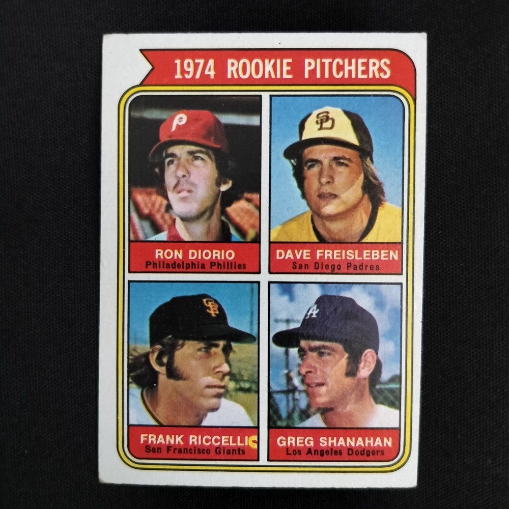 1974 Topps #599 Rookie Pitchers Padres Rare Small Letters Variation EXMT