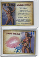 Candice Michelle Signed & Kissed Trading Card #42 WWE Model Collectors Expo