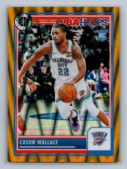 Cason Wallace 2023-24 Hoops Premium Stock #76 Gold Seismic Prizm #/10 RC