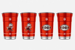 NFL Aluminum Cups 20 oz 4 Pack Choose Your Team Reusable Licensed Made in USA