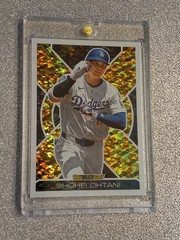 SHOHEI OHTANI RARE GOLD SHIMMER REFRACTOR TOPPS INVESTMENT CARD DODGERS MVP MINT