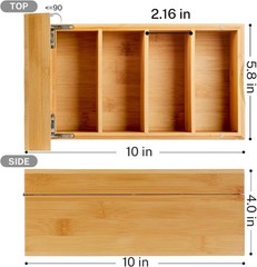Sturdy Bamboo 3×5 Index Card Box with Anti-Slip Base – A-Z Organizational Charm