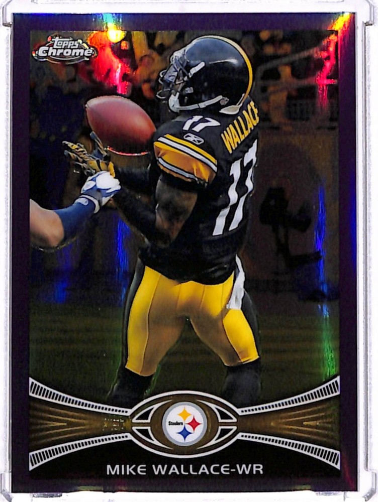 Mike Wallace 2012 Topps Chrome #170 Purple Refractor 230/499 (tcr3)