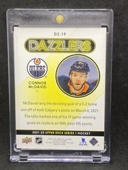 Connor McDavid RARE BLUE REFRACTOR INVESTMENT CARD SSP UPPER DECK OILERS MINT