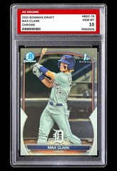 2023 Max Clark 1st Bowman Draft Chrome Rookie Card #BDC-76 Graded 10