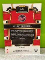 2024 Panini Select WNBA – Concourse Kelsey Mitchell #87 Silver Flash Prizm