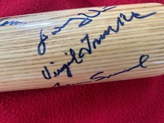 RARE! “1993 OTTO GRAHAM SPORTS LEGENDS SIGNED BAT!!” UNITAS+ OTTO+ FELLER!
