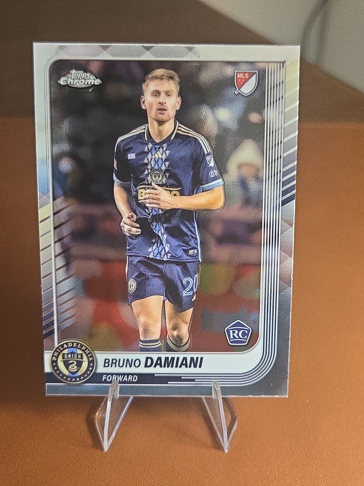2025 Topps Chrome MLS – Bruno Damiani RC #156 – Philadelphia Union