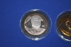 Mark McGwire Highland Mint .999 Fine Silver 24K Gold Baseball Coin set of 3 COA