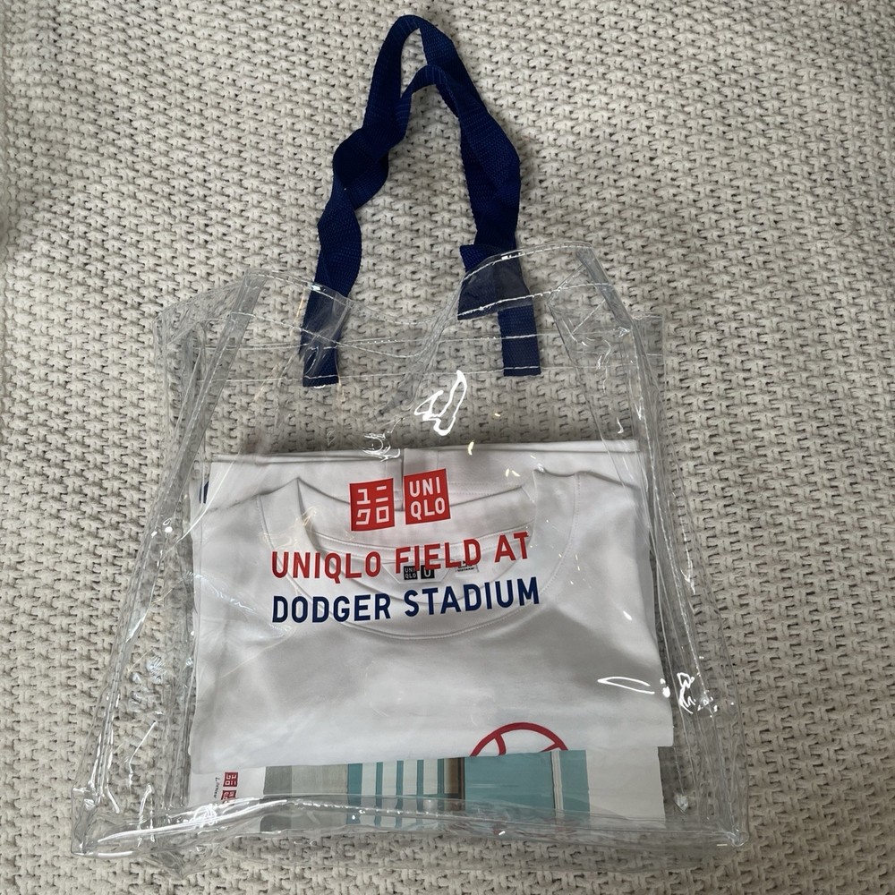 Official LA Dodgers UNIQLO T-Shirt (XL) & Clear Tote Bag Bundle SGA 6/21/26!