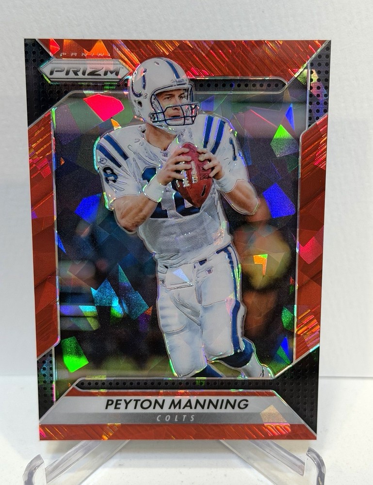 Peyton Manning 42/75 2016 Panini Prizm Red Cracked Ice SP Colts
