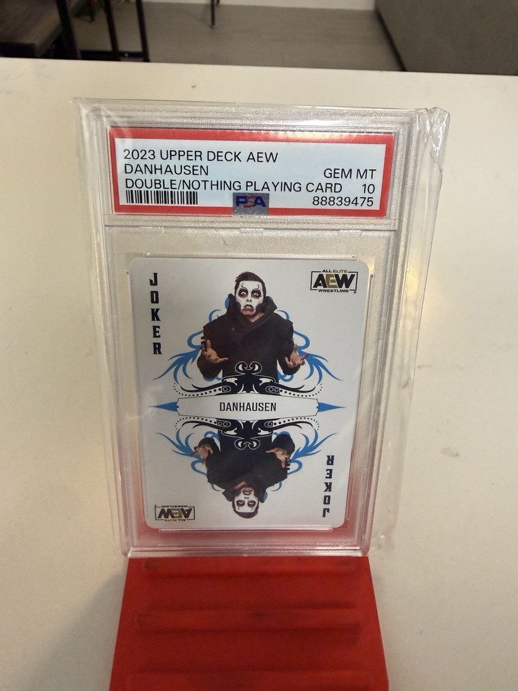 2023 AEW Wrestling Double or Nothing Playing Cards Danhausen Joker PSA 10 Rare