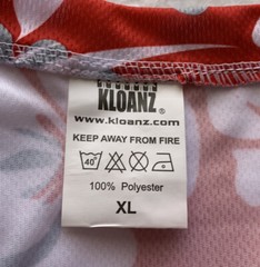 Kloanz SS Shirt Hawaiian Fan Giveaway Los Angeles Angels Gray Red White Mens XL
