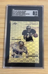 2023 Leaf Metal Football Bo Jackson/ Deon Sanders Super Prismatic Gold Proof 1/1