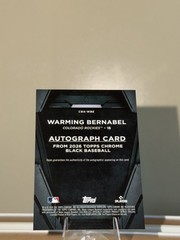 2026 Topps Chrome Black – Autographs Warming Bernabel #CBA-WBE (AU, RC)