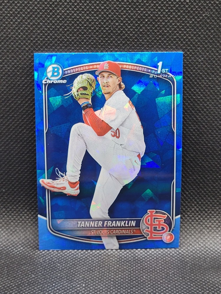 2025 Bowman Chrome Draft TANNER FRANKLIN sapphire refractor RC 1st Cardinals