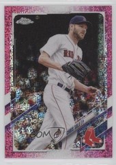 2021 Topps Chrome Magenta Speckle Refractor 314/350 Chris Sale #60 uk2