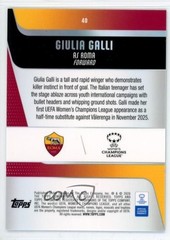 2025 Topps Chrome UEFA Women&rsquo;s Champions League /199 Giulia Galli Rookie RC n0c