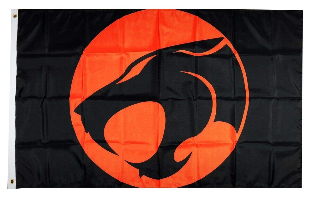 Mountfly THUNDERCATS Retro 80s Classic Flag 36 inches x 60 inches, Black