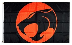 Mountfly THUNDERCATS Retro 80s Classic Flag 36 inches x 60 inches, Black