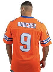 The Waterboy Bobby Boucher #9 Jersey Bourbon Bowl Football Movie Shirt Orange B1