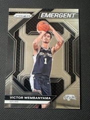 Victor Wembanyama RC -👽 2023-24 NBA Panini Prizm Emergent Insert Rookie Card #2