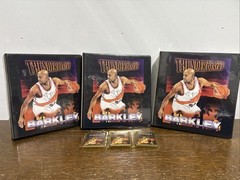 Lot 3 Charles Barkley Binder Clamshell Sealed BD Production 14 Trading Card Set