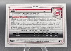 2020 Bowman Draft 1st Edition – Rece Hinds #BD-15 Sky Blue Foil (RC)