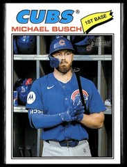 2026 Topps Heritage 305 Michael Busch Chicago Cubs Short Print SP