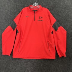 SEMO Football Jacket Men&rsquo;s XL Red Nike Quarter Zip Coaches Pullover Windbreaker