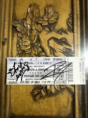 2024 AEW9/18/2024 Dynamite / Rampage Ticket Signed By The Beast Mortos/ Ricochet