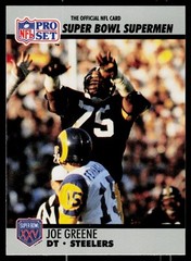 Joe Greene, 1990-91 Pro Set Super Bowl XXV Silver, #84, Pittsburgh Steelers,