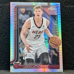 Kasparas Jakucionis Rookie Card Prism Refractor 2025-26 Topps Chrome #270