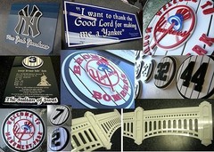 Yankees 3D sign ANY number signs art Jersey NY New York Retired Paul O&rsquo;Neill 21