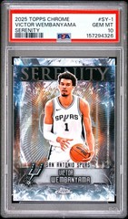 2025 Topps Chrome Serenity #SY-1 Victor Wembanyama PSA 10