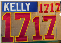 Las Vegas (Any Team/League) Name Number UNSEWN Kit for FOOTBALL Jersey READ DESC