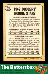 1968 Topps #228 Jim Fairey/Jack Billingham Rookie Stars EXMT/EXMT+ X3787662