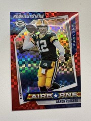 2021 Panini Rookies & Stars – Airborne Aaron Rodgers #AB-7 Red Plaid Prizm