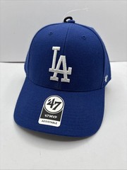 &lsquo;NWT &rsquo;47 Los Angeles LA Dodgers MVP Blue/White Logo Adjustable Strap Hat Cap NEW
