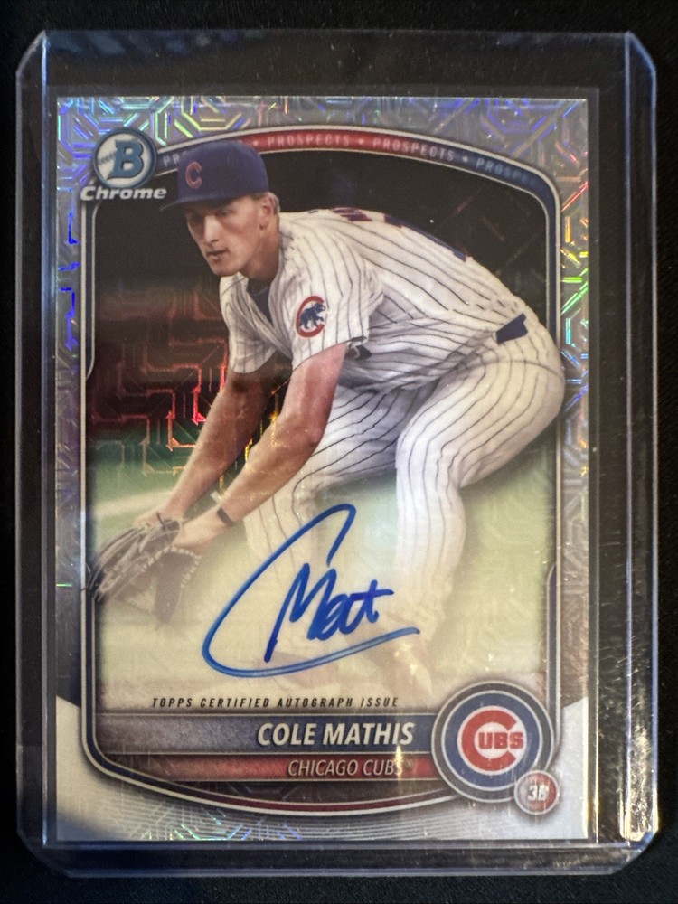 2025 Bowman – Chrome Prospect Mega Box Autographs Cole Mathis #BMA-CM (AU, RC)