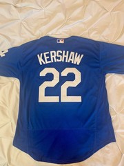 Clayton Kershaw Los Angeles Dodgers #22 Adult M L XL 2XL White Blue Jersey